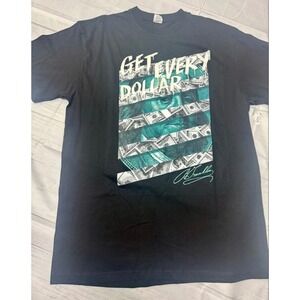 Flying Horse Get Every Dollar Graphic T-Shirt Black Size 3XL Brand New